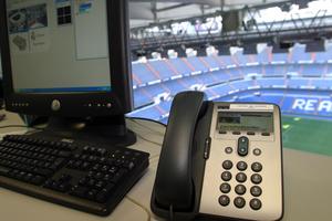 IP Phones at Santiago Bernab&#233;u Stadium.