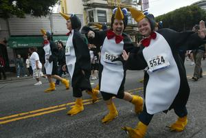 Costumed runners gear up to join over 70,000<br>registered participants in San Francisco's one <br>and only ING Bay to Breakers 12K
