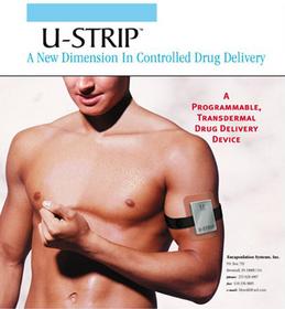 U-Strip Insulin Patch, the next generation of transdermal<br>drug delivery for the treatment of diabetics,<br>at Chicago's American Diabetic Association this week.