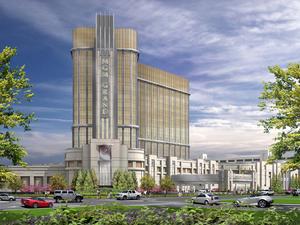 Rendering of MGM Grand Detroit which will open October 2.