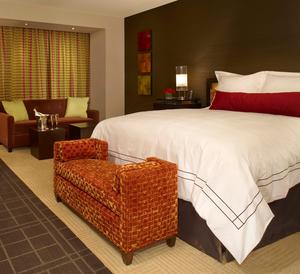 Standard guest rooms at MGM Grand Detroit will start at 510 square feet and feature sophisticated interior design, deluxe pillow-top beds with high-thread-count linens, guest room showers with a peek-a-boo panel of opaque tangerine glass and unrivaled amenities.