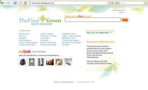 TheFindGreen offers environmentally conscious consumers the ability to shop for eco friendly goods such as clothing, housewares, sporting and food items.