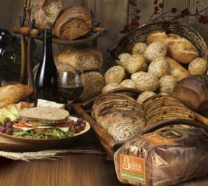 All of The Baker Organic breads are infused with European aroma, flavors and have a hearty texture made with a variety of organic whole grains, fruit and nuts.  The breads are made without any artificial ingredients, preservatives, pesticides or high fructose corn syrups.