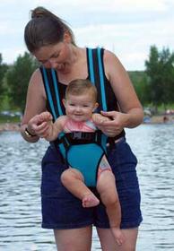 The WaterKiD Baby Carrier maximizes the fun and bonding of water play, while minimizing the challenge of keeping a firm grip on a slippery little one.
