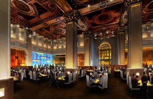 Pictured here: A rendering of The Union Restaurant & Lounge in the historic Union Bank Building, in Downtown Los Angeles, scheduled to open in spring/summer 2008. For more information contact John Valencia, senior partner of The Valencia Group, via e-mail at john@theunionrestaurantlounge.com.