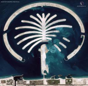 CKI'S The Palm Island. Image courtesy of Satellite Imaging Corporation & GeoEye/SIME.