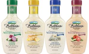 Bolthouse Farms has now launched its anticipated line of creamy yogurt salad dressings including Chunky Blue Cheese, Classic Ranch, Caesar Parmigiano and Thousand Island.