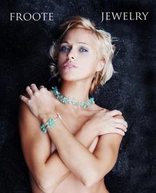 Pictured is actress Dominika Wolski, wearing pieces from the Froote Jewelry Island line. For more information on custom jewelry designs, recycling stones or investment opportunities, visit www.frootejewelry.com or call 626-792-2747.