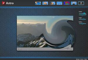 Adobe Pixel Bender used to create 'swirling' filter