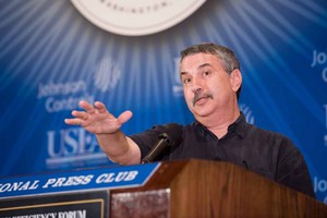 New York Times columnist Thomas Friedman challenges influential energy executives in business and government   at the 19th Annual Energy Efficiency Forum.