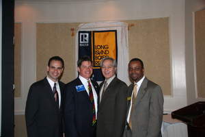 Pictured from left to right are: LIBOR's Fair Housing and Cultural Diversity Committee Chairman Michael Mendicino; Marcus Wally; LIBOR President Mohsen Zandieh and LIBOR's Fair Housing and Cultural Diversity Vice Chairman Anthony Atkinson.
