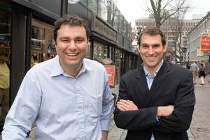 MobileSphere co-founders Toufic Mobarak (left) and Gavin Macomber