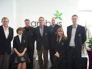 Ambius University Steering Committee members. From left to right: Kenneth Freeman, Ingrid Cools, Erwin Schuurman, Jeff Mariola, Jason Logan, Michelle Rodwell and Mattias Lundgren. Shannon Tipton and Clyde Beattie (not pictured)

