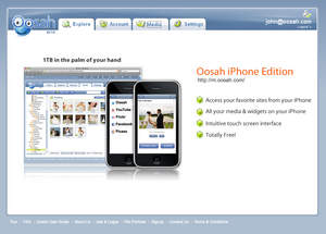Oosah for iPhone application