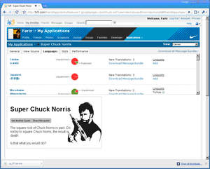 
Development Console showing untranslated page
