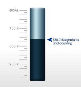 Help Us Reach One Million Signatures
