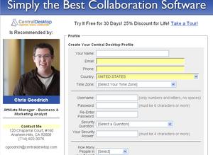 Central Desktop Affiliate Program
Personalizes Your Page