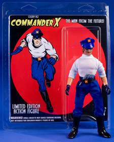 Golden Age Commander X Mego-style limited edition action figure