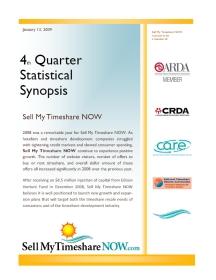 Sell My Timeshare NOW 4th Quarter Statistical Synopsis
