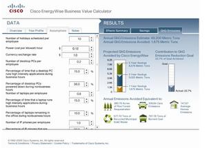 Cisco EnergyWise Business Value Calculator