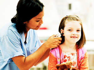 A cochlear implant is an electronic device that helps provide a sense of sound to children and adults who are deaf or severely hard-of-hearing.