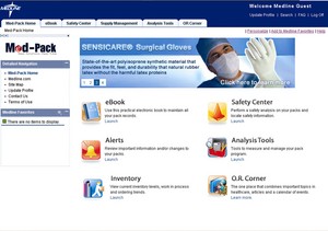Med-Pack online pack management system from Medline Industries, Inc., is an interactive program that gives users the ability to identify various components contained in their custom packs, perform safety analysis and make real-time modifications.