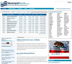 MunicipalBonds.com is a new site for municipal bond investors.