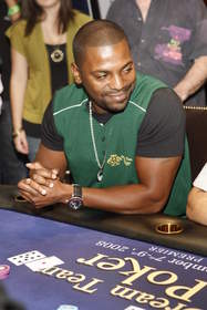 Mekhi Phifer representing The Sole Survivors at the first Dream Team Poker event