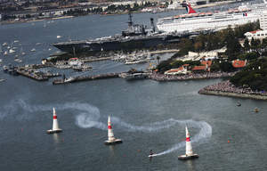 The U.S.S. Midway Museum will again be a part of the stunning backdrop for the third year of the Red Bull Air Race World Championship in San Diego, Calif. on May 9 and 10.