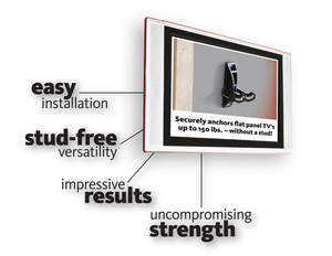 Moen SecureMount Anchors offer a variety of installation benefits and support flat-panel televisions up to and including 150 pounds.