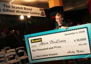 Alton DuLaney is crowned Scotch Brand Most Gifted Wrapper in 2008.