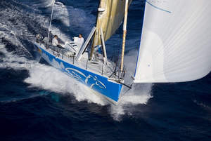 Pegasus Open 50, skippered by Philippe Kahn, races west towards Honolulu in the 2009 Transpac Race