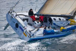 Team Pegasus surfing the waves to a double-handed Transpac record. 