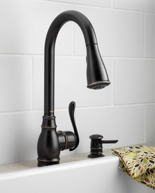 New Anabelle Eco-Performance kitchen faucet from Moen offers homeowners a combination of sustainability, functionality and style. 