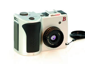 Mikron MikroSHOT-B Pocket-sized Thermal Imaging Camera from LumaSense Technologies.