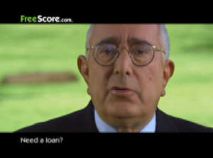 Freescore.com's new direct response television campaign featuring Ben Stein. 
