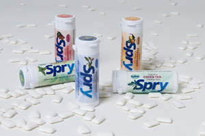 Spry Chewing Gum, 30-count package
