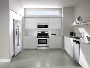 Consumers can make their home improvement dollars go farther with a full Bosch stainless steel kitchen now available for less than $4,000.  Bosch home appliances allow homeowners to save on their energy and water bills while adding value to their home.  Bosch appliances featured in the image include Linea Refrigerator, Free Standing Range, Over the Range Microwave and Ascenta Dishwasher.

 