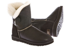 UGG Bailey Button in Bomber Brown exclusively available at The Walking Company