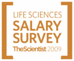 The Scientist 2009 Salary Survey shows pay salaries pharma academia careers jobs economic recession