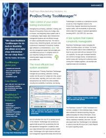 RealVision ProDocTivity ToolManager(TM) 6.0 datasheet