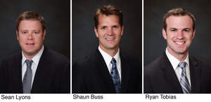 Binswanger has appointed Sean Lyons, Shaun Buss and Ryan Tobias as Vice Presidents, operating out of its Chicago office
