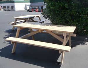 Progressive Design Playgrounds recycled plastic 6' picnic table. $968