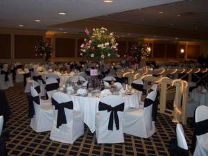 Wedding reception set-up at The Fairlane Club in Dearborn