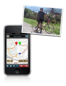 FredCast Cycling Podcast's David Bernstein uses  MotionX-GPS for the iPhone to capture his cycling route at the Glenwild loop near Park City, Utah