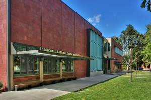 The newly completed Michael J. Homer Science and Student Life Center at Sacred Heart Schools in Atherton, California. The building is the first commercial building in Atherton to be build to Platinum LEED standards. It is part of the school's long-term capital campaign to improve the campus to facilitate 21st century learning for students.