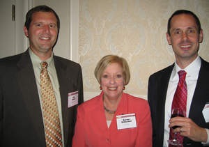 AtNetPlus Partners Laber and Mellon with Stow Mayor Karen Fritschel at the Business Growth Awards