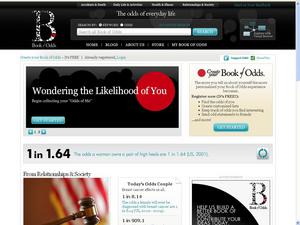 Download a Screenshot of the Book of Odds Web site