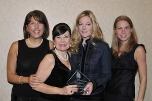 JDCommunications Takes Silver at 2009 PRISM Awards, pictured here (left to right) Joanne DiFrancesco, JDCommunications; Kathie Chrisicos, Chrisicos Interiors; Yvonne Lauziere, Lauziere Design; Christina Tassie, JDCommunications