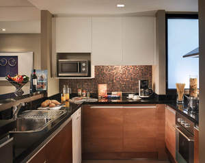 Oakwood Residence Garden Towers Bangna Bangkok, offers elegantly designed apartments fitted with amenities including a fully equipped kitchen, washer and dryer, comprehensive entertainment system with LCD and high speed broadband Internet.